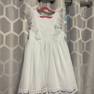 Catherine Malandrino Girls dress, white, size 7